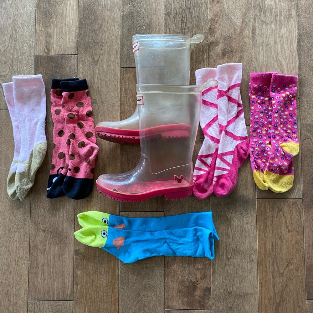 American Girl Wellie Wishers Peek-a-boo boots and sock set